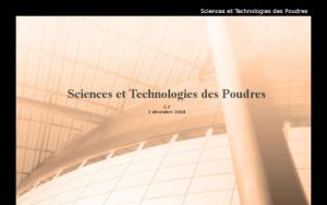 module "Sciences et Technologie des Poudres" - Cendrine GATUMEL et al.
